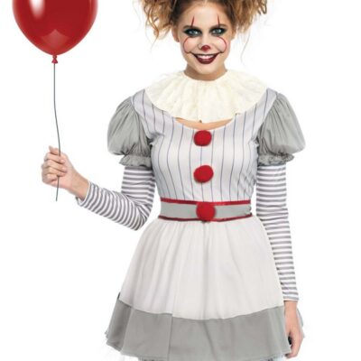 Creepy Clown Costume 2-Piece Set by Leg Avenue