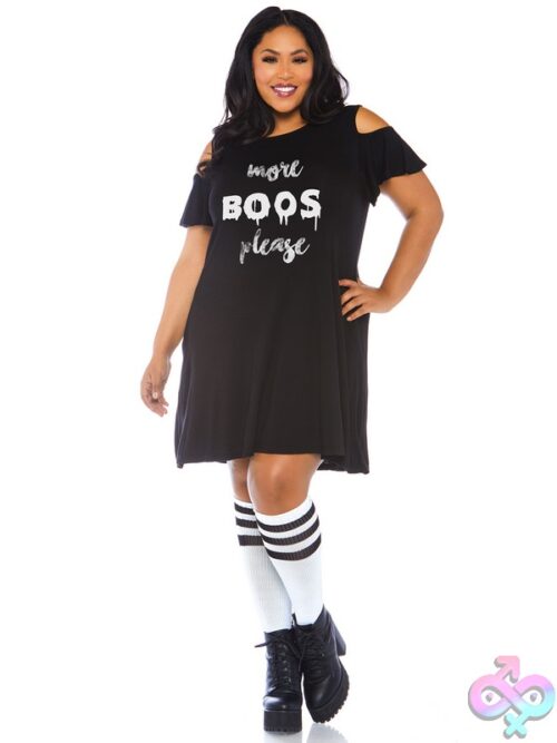 Plus Size More Boos Jersey Dress Pockets And Keyhole Bodice