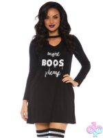 Jersey dress with keyhole bodice and pockets by Leg Avenue