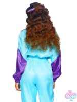 2 Piece Awesome 80s Track Suit Costume