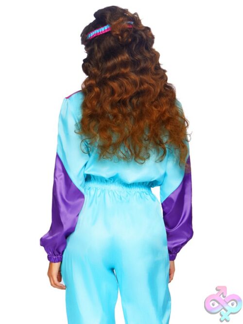 2 Piece Awesome 80S Track Suit Costume