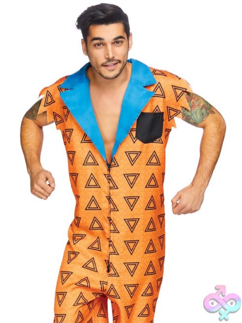 Mens 1 Pc Bedrock Bro Costume