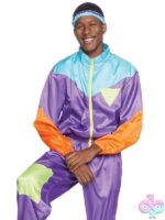 Mens PC Awesome Track Suit Costume 80s themed costume by Leg Avenue