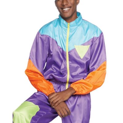 Mens PC Awesome Track Suit Costume 80s themed costume by Leg Avenue