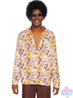 Floral Shirt Mens 70s Floral Shirt by Leg Avenue