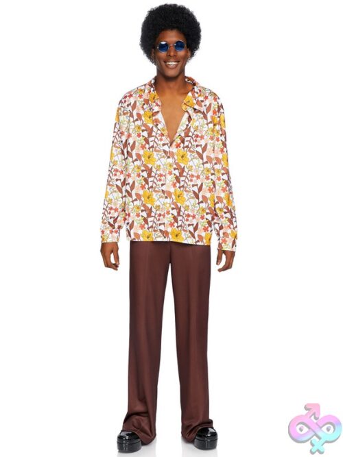 Mens 70S Floral Shirt