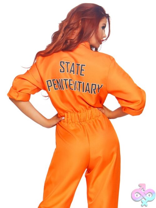 1 Piece Prison Jumpsuit Costume
