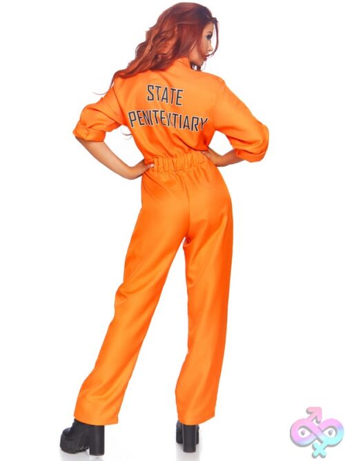 1 Piece Prison Jumpsuit Costume