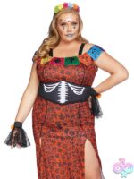 Plus Size PC Deluxe Day of the Dead Beauty Costume by Leg Avenue