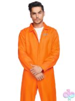 Jumpsuit costume Mens 1 Pc Prison Jumpsuit Costume by Leg Avenue