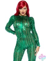 Laser Cut Metallic Catsuit