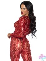 Laser Cut Metallic Catsuit
