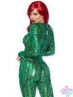 Laser Cut Metallic Catsuit