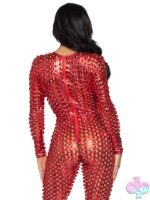 Laser Cut Metallic Catsuit