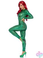 Laser Cut Metallic Catsuit
