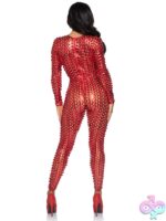 Laser Cut Metallic Catsuit