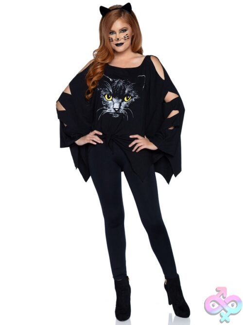 2 Piece Cat Poncho Costume