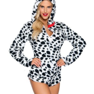 Dalmatian Costume 1 Piece Darling Dalmatian Costume by Leg Avenue