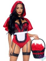 Naughty Miss Red Costume 3 Piece Set by Leg Avenue
