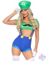 Gamer Sidekick Costume 3 Piece Set by Leg Avenue front view