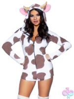 Cow costume one-piece comfy design by Leg Avenue for women