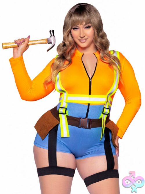 Plus Size 2 Pc Nailed It Construction Worker Costume