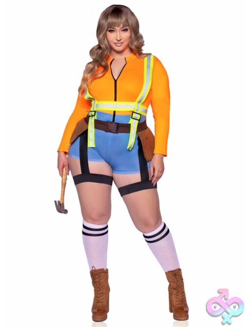 Plus Size 2 Pc Nailed It Construction Worker Costume