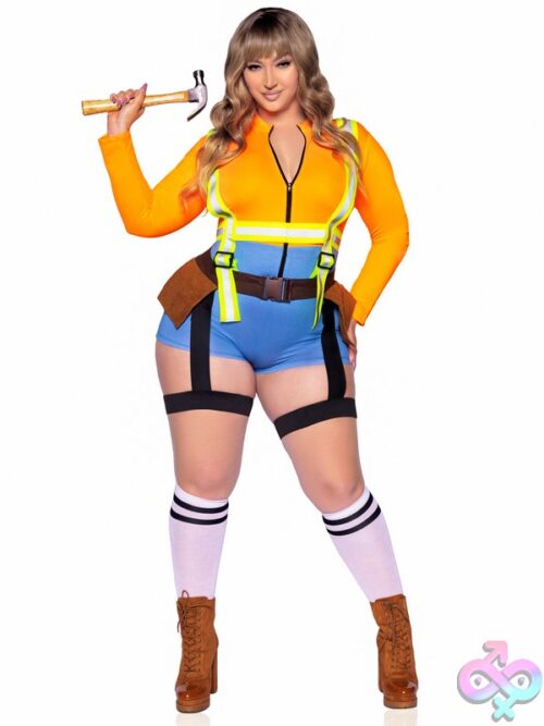 Plus Size 2 Pc Nailed It Construction Worker Costume