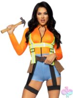 Nailed It Construction Worker Costume 2 Piece Set by Leg Avenue