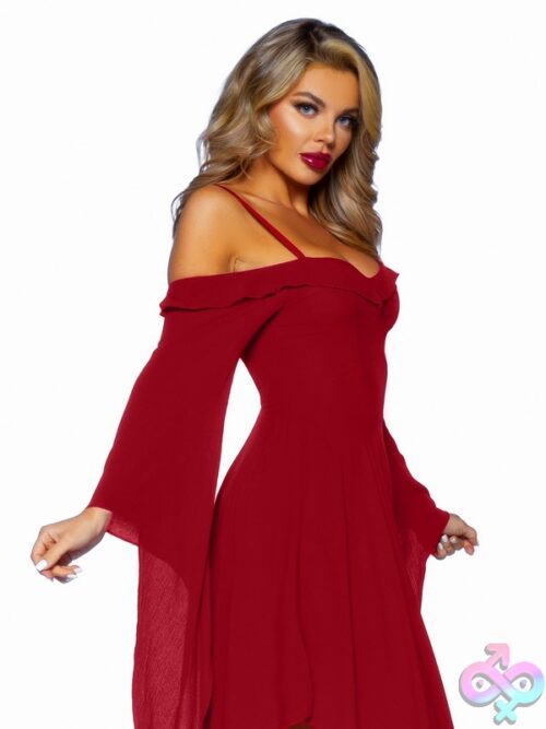 Cotton Gauze Bell Sleeved Peasant Dress