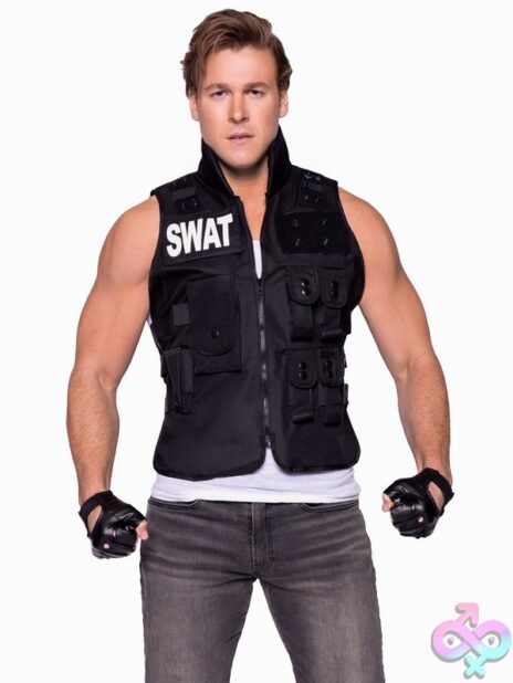 Mens PC Swat Commander Costume by Leg Avenue themed roleplay outfit