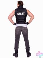 Mens 2 Pc Swat Commander Costume