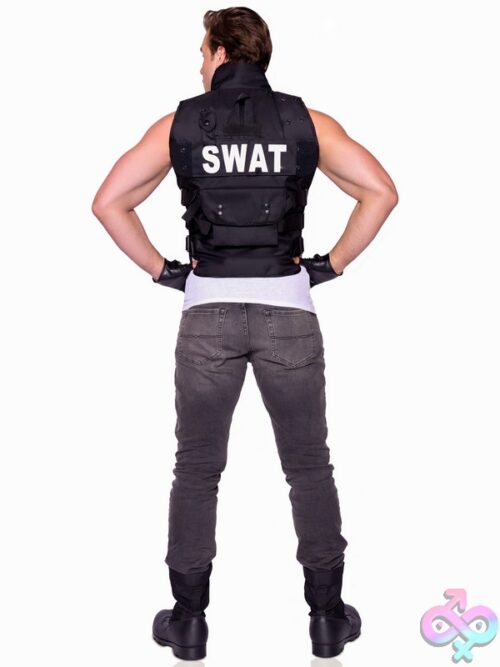 Mens 2 Pc Swat Commander Costume