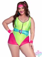 Plus Size 4 Pc 80s Workout Hottie Costume