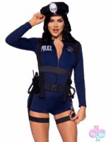 6 Piece Handcuff Hottie Costume by Leg Avenue – themed handcuff lingerie set