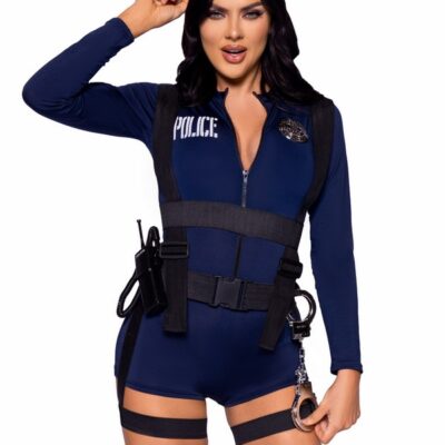 6 Piece Handcuff Hottie Costume by Leg Avenue – themed handcuff lingerie set