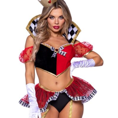Wicked Wonderland Queen Costume 3 Piece Set by Leg Avenue