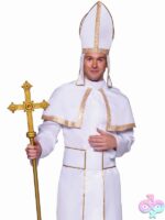 Mens 3 Pc Pope Costume by Leg Avenue — full pope costume set