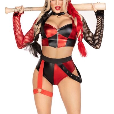 Crime Spree Sweetie Costume 2 Piece Set by Leg Avenue