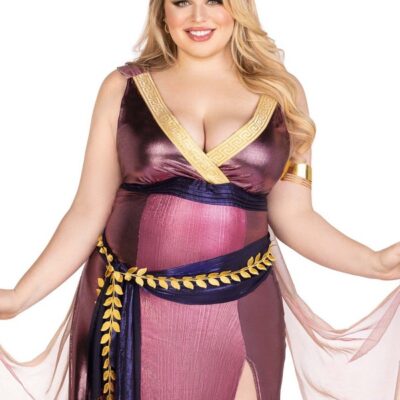 Plus Size PC Amethyst Goddess Costume by Leg Avenue — themed lingerie costume