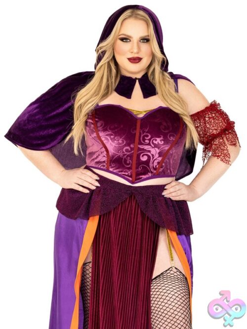 Plus Size Pc Black Magic Babe Costume By Leg Avenue — Sultry Themed Lingerie Set