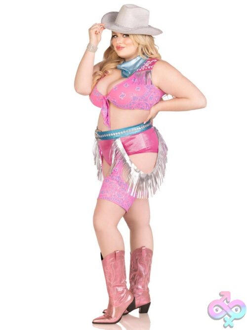 Plus Size 4 Pc Space Cowgirl Costume