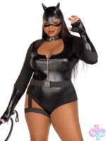 Plus Size 3 Pc Fierce Feline Costume