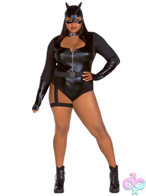 Plus Size 3 Pc Fierce Feline Costume