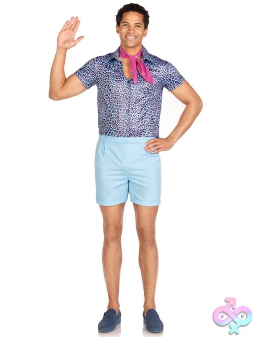 Mens 3 Pc Mr Malibu Costume