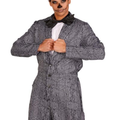 Mens 2 Pc Pinstriped Tux Costume by Leg Avenue — tux costume for themed lingerie play