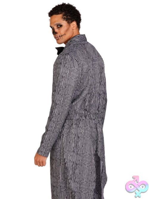 Mens 2 Pc Pinstriped Tux Costume