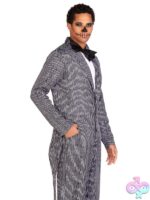 Mens 2 Pc Pinstriped Tux Costume
