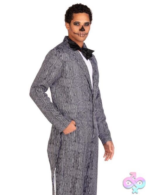 Mens 2 Pc Pinstriped Tux Costume
