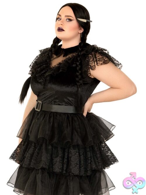 Plus Size 3 Pc Raving Rebel Costume